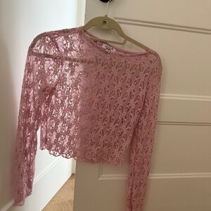 Pink Mesh Top (small)